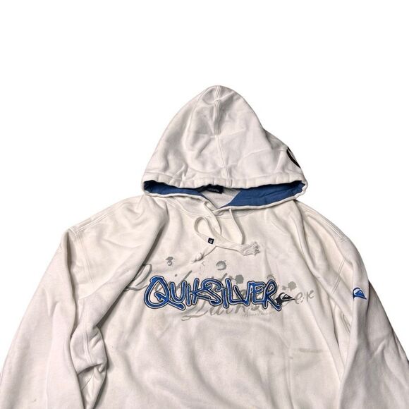 Vintage 90s Quiksilver Surf Hoodie Large - Picture 2 of 7